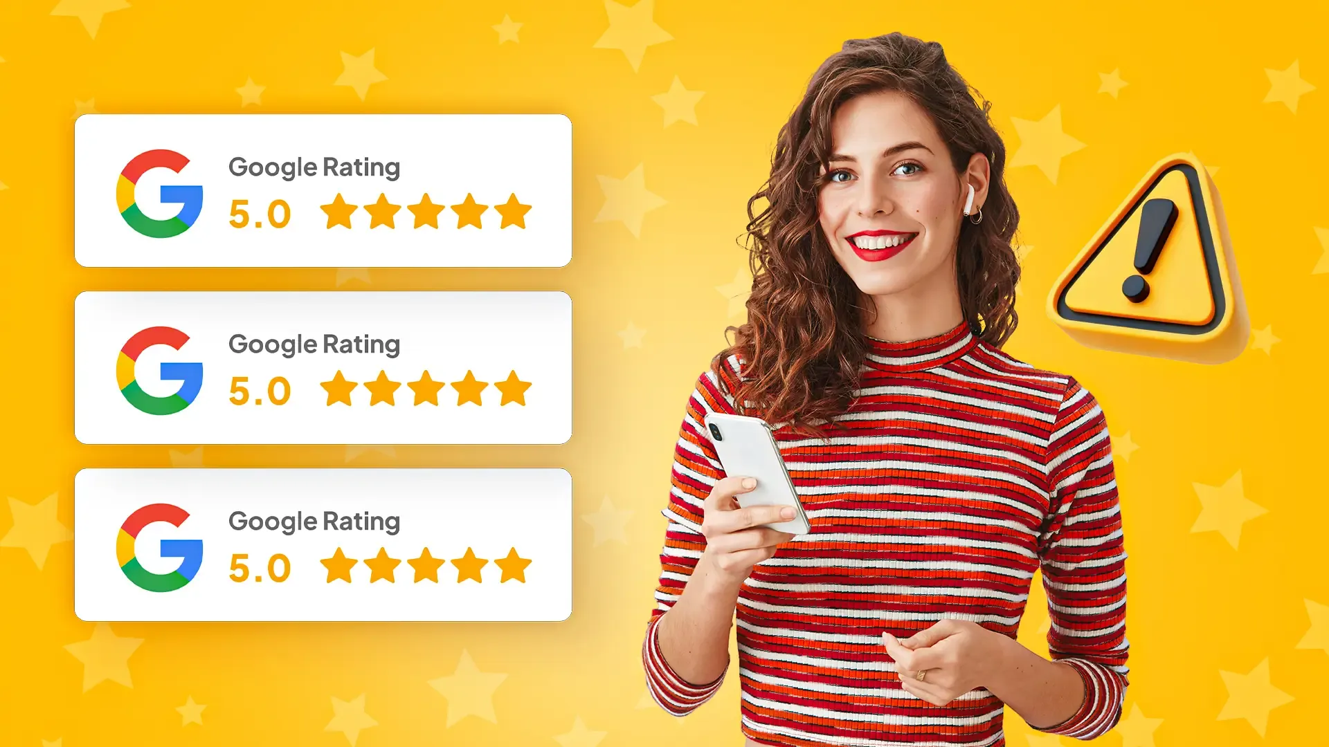 Illustration: Google star rating on a business profile