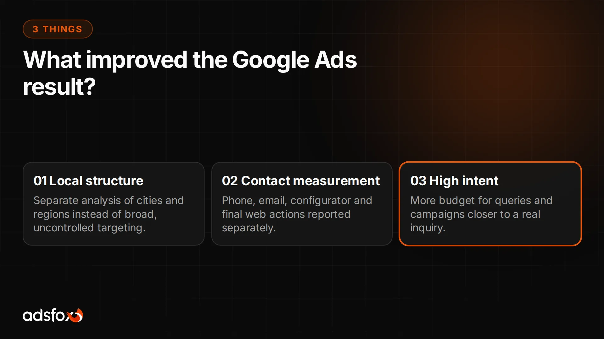 Three elements of Google Ads optimization for a service business: location, measurement and intent