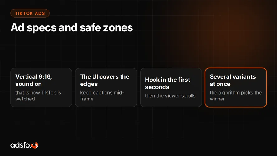 Cover for TikTok Ad Specs: Formats, Sizes and Safe Zones
