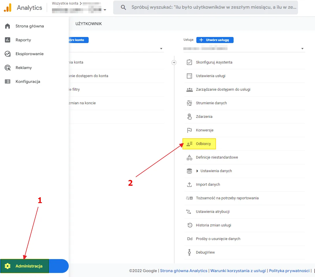 Creating a remarketing audience in GA4: Audiences in Admin
