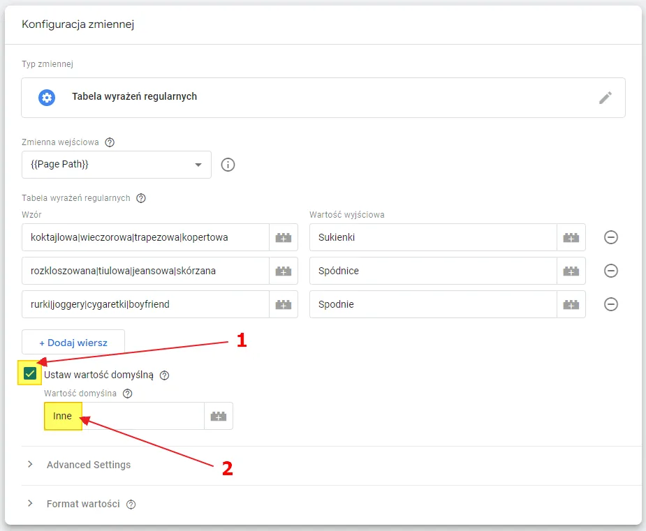 GA4 content grouping in Google Tag Manager: default value