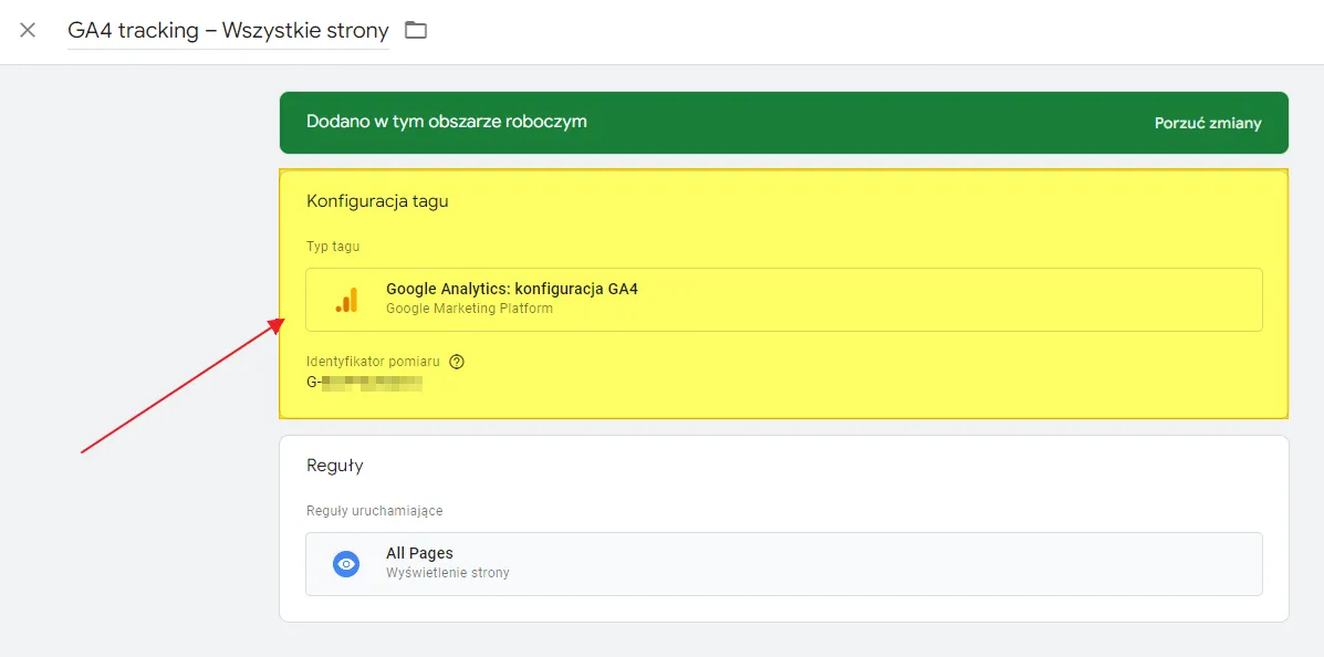 GA4 content grouping: tag configuration