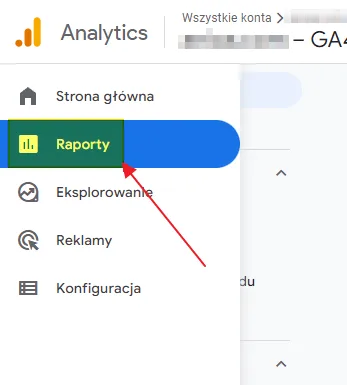 GA4 setup: Reports menu