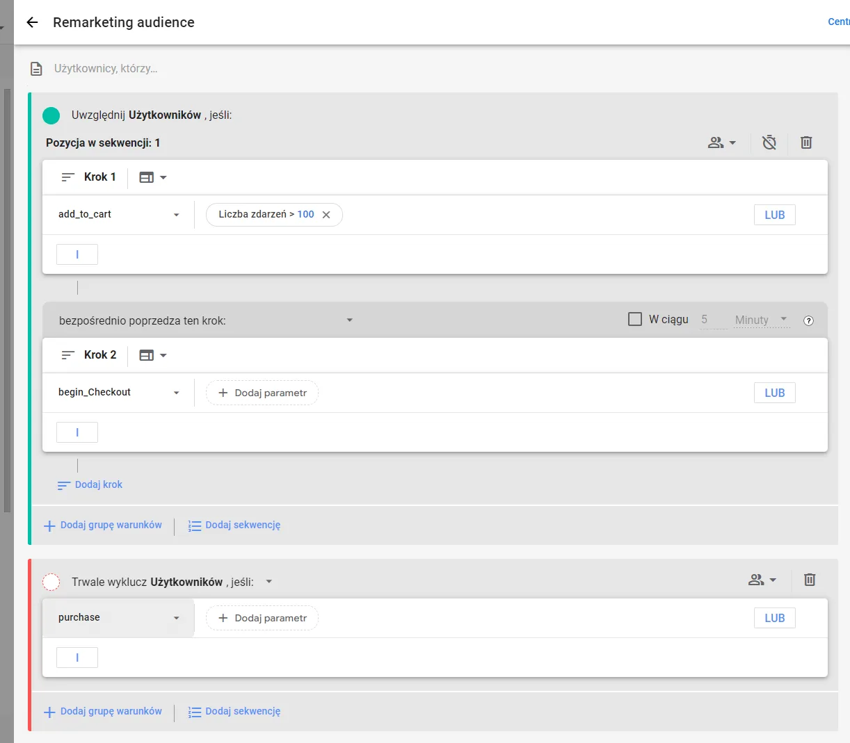 Creating a remarketing audience in GA4: full configuration