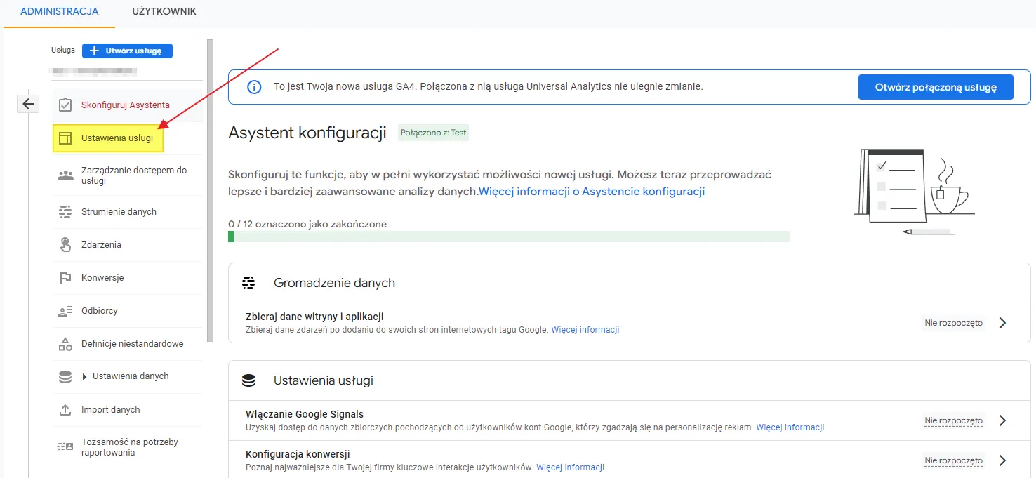 GA4 setup: Property Settings