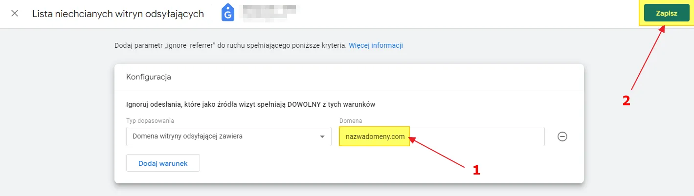 GA4 referral exclusions: adding a domain