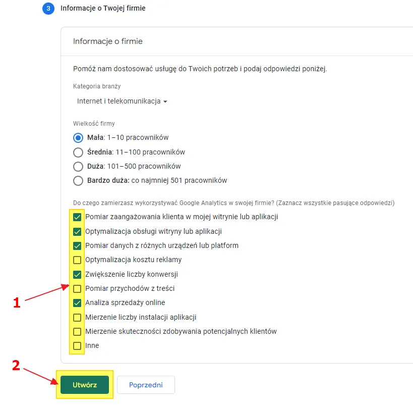 GA4 setup: business objectives