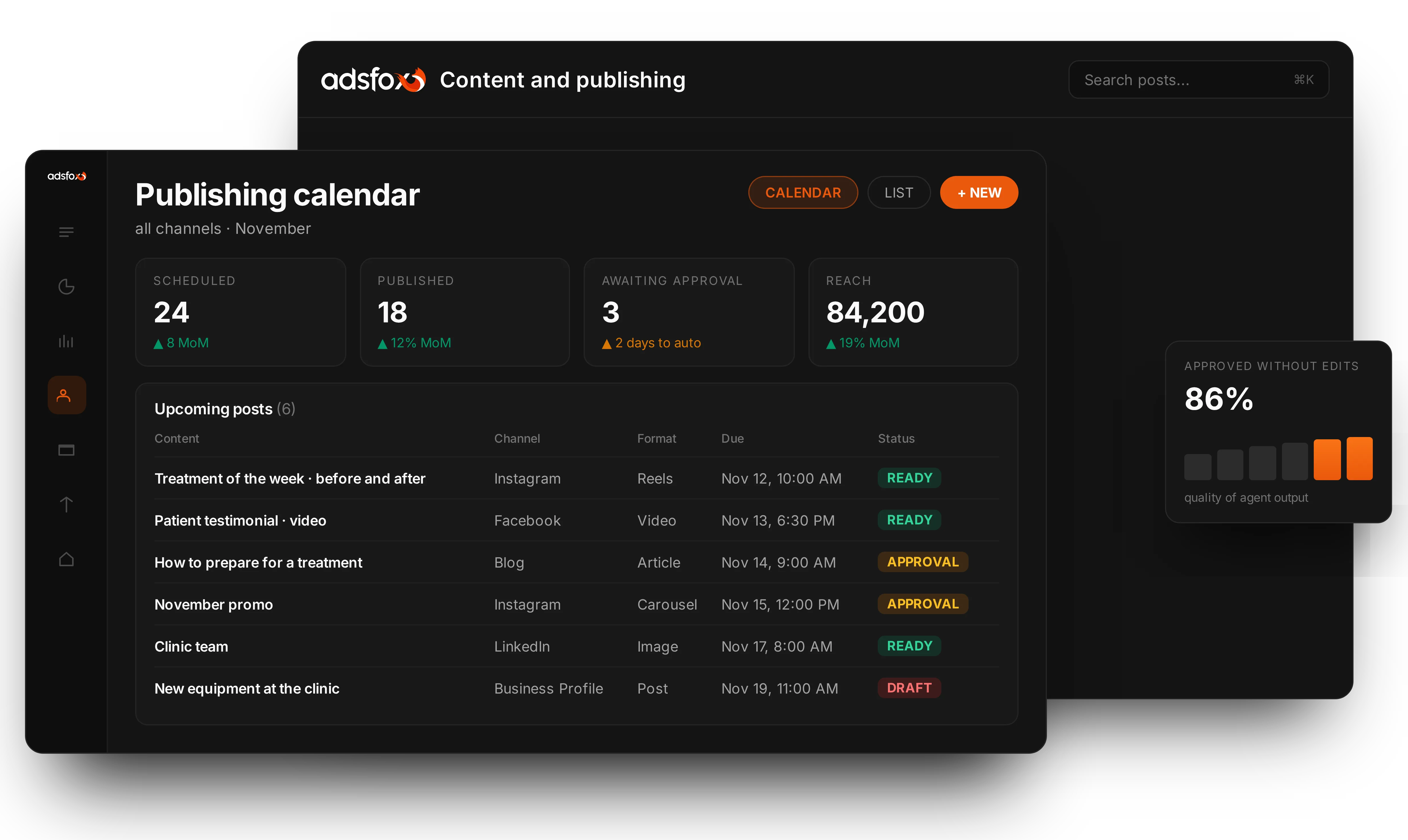 Blog, service pages, and social media from one team | adsfox, digital marketing agency